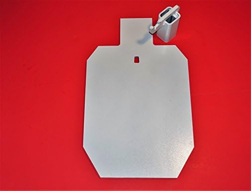2/3 IPSC Silhouette 3/8 AR500 Steel Target With T-post Hook Mount Combo