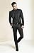 Black Wedding Suits for Men 3 Pieces Business Men Suits Groom Tuxedos Black 38 Chest / 32 Waist