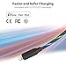 iChase Light Up Led Charging Cable, Advanced Current Visible Flowing EL LED Lights Charger Cable, Probably The World's Most Cool Cable-3ft (Rainbow)