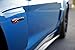 Chevrolet Corvette Z06 Emblem Black Satin, Left/Right Pair, 2005-2013 C6