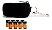 Essential Oil Key Chain With 8 5/8 Dram (2 ml) Vials - Perfect Essential Oils Case for Travel - Fits Easily in a Purse or Makeup Bag - Carry Your Favorite Essential Oils Everywhere You Go!