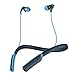 Skullcandy Method Bluetooth Wireless Sweat-Resistant Sport Earbuds with Microphone, Secure Around-The-Neck Collar, 9-Hour Rechargeable Battery, Perfect for Working Out, Navy/Blue