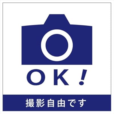 Amazon 撮影ok ステッカー シール 10cm 10cm 標識 サイン 文房具 オフィス用品