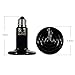 Zacro Reptile Heat Lamp 60W - Ceramic Heat Emitter with Digital Thermometer, Efficient Infrared Ceramic Bulb for Reptiles No-Light Lamp Heat Source Brooder Coop Heater 110V (Black)