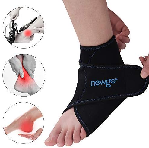 NEWGO Ankle Ice Pack Wrap Reusable Hot Cold Compress Foot Ice Pack for Plantar Fasciitis Ankle Swelling, Swollen Feet - Image 4