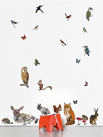 Amazon Com Domestic Wall Sticker Animals 2 Design By Nathalie Lete Home Improvement