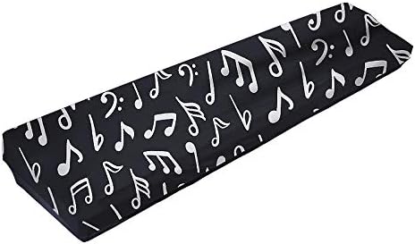 Tastatur Abdeckung Fur 61 88 Tasten Elastischer Tastatur Bezug Musiknoten Muster Spandex Tuch Dehnbare Elektronische Klaviertastatur Staubschutz Fur 61 88 Tasten Keyboard Mit Elastischem Band Amazon De Musikinstrumente