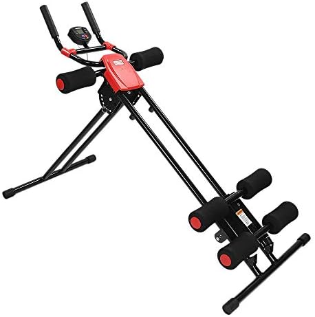 腹部トレーナー コアストレングストレーニングマシン 高さ調整可能 Lcdディスプレイ付き 脚 太もも 臀部