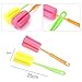 Ansee 3Pcs Sponge Bottle Brush Cup Scrubber Mug Cleaning Brush Baby Bottle Cleaner for Tea Glass Chinaware Porcelain Coffee Stains Kitchen Cleaning Tools