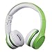 YUSONIC Toddler Headphones Wireless, Bluetooth Kid Headphones for Boys Girls,5 Button Easy use with Sharing Port, Built in Mic for Laptop Phones Computer (bs690 Green)