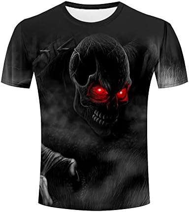 Hot Sale Mens Dinosaur,Cartoon Animal and Skulls Head Printed 3D T shirt Funny Designed T Shirt Short Sleeve Casual Graphics Fashion T-shirt XL