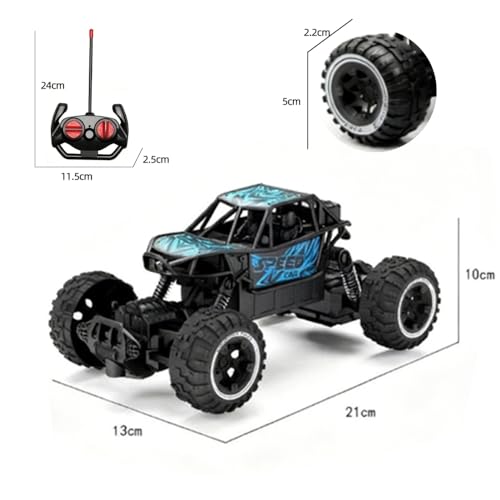 Carro de controle remoto off-road, recarregável, para todos os tipos de terreno, com faróis, brinquedo infantil para atividades ao ar livre, adequado para meninos e meninas de 6 a 12 anos.