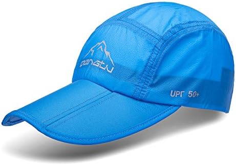 WINCAN Summer Baseball Cap With Long Large Bill Quick Dry Mesh Back UPF50 Cooling Portable Sun Hats For Sports Golf Running Fishing Outdoor Research (B1-Royal Blue)