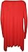 WearAll Women's Plus Size Flared Long Sleeve Swing Dress Top - Red - US 20-22 (UK 24-26)