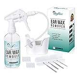 Ear Wax Removal Tool Kit, Earwax Cleaning Wash & Remover Irrigation System to Flush Ears Rx for Adults & Kids. 10 Disposable Tips, Curette Set.