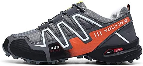 Aimonocin トレッキングシューズ メンズ 登山靴 アウトドア 軽量 滑り止め 疲れない スポーツシューズ 運動靴