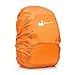 Jepeak Waterproof Backpack Rain Cover, 25L-35L Daypack Rainproof Dustproof Protector Raincover (Elastic Adjustable) for Hiking Camping Traveling, Orange