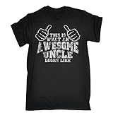 Fonfella Slogans Men's This Is What An Awesome Uncle Looks Like - Loose Fit T-Shirt