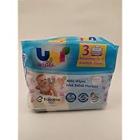Uni Wipes Baby Towel, 3 of Pack