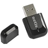 Netis WF2123 Wireless N300 Nano USB Adapter, Supports Windows, Mac OS, Linux, 2.4GHz 300Mbps, 2T2R MIMO Technology