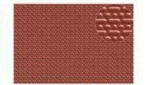 Slater's Embossed Plastikard 2mm 'N' Gauge 0402 Red Brick English Bond Styrene Plastic Sheet
