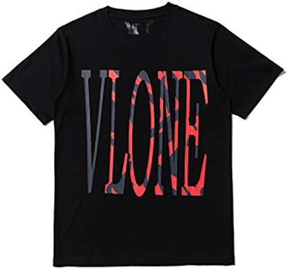 ZDFGHW434 Vlone t Shirt Men|Vlone Youth Big V Tiger Pattern Personality Vlone New Street Popular Spring Summer T Shirt