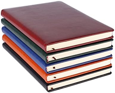 Classic Notebook, Executive Notebook, Notebook, Hardcover, Journal - Eco Leather, Premium Diary, A5 Size/ 200 Ruled Pages