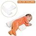 White Newborns Baby Side Sleep Pillow - Maveek Scientific Orthopedic Design Anti-Polarity Head Pillow, Toddlers Safer Sleep Nursing Pillow