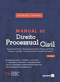 Livro Manual de direito processual civil - 4ª edição 2022