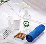 Earwax Removal Tool Kit for Earwax Cleaning, Ear Washer System for Ear Wax Removal and Ear Irrigation, Includes Ear Cleaner Bottle, Ear Basin, Ear Pick Curette, Towel, Disposable Tips, for Adult & Kid