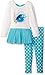 Disney Girls' 2 Piece Finding Dory Tunic with Glitter Printed Chiffon and Legging