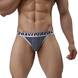 Sikye Male Underwear Men's ComfortSoft Briefs Sexy Low-waist Underpants (M, Dark Blue)