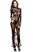 Tease Women's Long Black Stretch Lace Gown, One Size