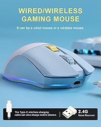 DAREU Premium Wireless Gaming Keyboard and Mouse
