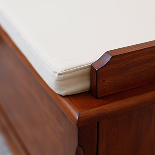 Belham Living Cedar Chest Mission Bench with Cushion - Oak - Thumbnail 2