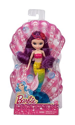 Barbie Fairytale Small Doll Mermaid, Purple