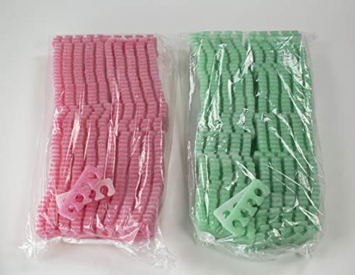 300 Pairs 4-hole Soft Foam Toe Separators, Perfect for Pedicure, Manicure, Nail Polish, and Other Uses for Home and Nail Salon