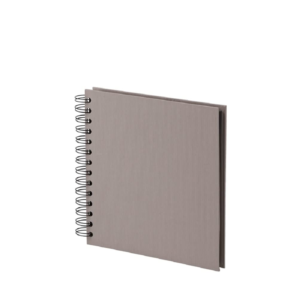Rössler Papier 1329452495 - S.O.H.O. Wire-O fotoalbum 180 x 180 mm, 60 zwarte pagina's, taupe, 1 stuk — image 1