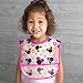 Disney Minnie Mouse Easy Wipe Toddler Bib with Crumb Catcher 4 Pack