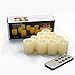 CANDLE CHOICE Battery Operated Flameless LED Votive Candles with Remote Timer Realistic Flickering Electric Small Fake Pumpkin Lights Halloween Christmas Wedding Decorations 10 Pack Batteries Incl.