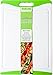 Dishwasher Safe Large Plastic Cutting Board With Non-Slip Silicone Edges and Drip Juice Groove. Acrylic Polypropylene White With Lime Green a Beautiful Cutting Board by Dutis Kitchenware