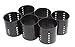 Diane 2.5-Inch Magnetic Hair Rollers, Secure Hold for Curls and Volume, Ideal for Styling with Pins, Picks, or Clips, Easy to Clean and Maintain, Black, 6 Count