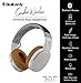 Skullcandy Crusher Bluetooth Wireless Over-Ear Headphone with Microphone, Noise Isolating Memory Foam Gray/Tan (Renewed)