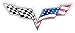 Corvette C6 American Flag Large Decal 12