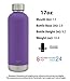 Simple Modern 17oz Bolt Sports Water Bottle - Stainless Steel - Double Wall Vacuum Insulated - Leak Proof Bottle -Lilac