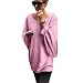 Teresamoon Clearance Sale ! Knitted Pullover, Women's Loose Pullover Casual Top Blouse T-Shirt (Free Size, Pink)