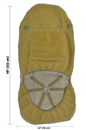 Eurow Sheepskin Seat Cover Universal Fit Premium Pelt - Champagne - Thumbnail 2