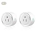 WiFi Smart Plug 2 Packs Mini Smart Outlet with Timing Function,Work with Amazon Alexa&Google Assistant IFTTT,No Hub Required,Remote Control your Appliances from Anywhere Anytime