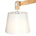 Brightech Oliver LED Floor Lamp - Contemporary Natural Ash Shaded Light Fixture - Standard E26 Socket - Energy Efficient Brightech LightPro 9.5-Watt LED Bulb Included - Architectural Scale Beam Lamp