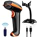 Tera Barcode Scanner Wireless Versatile 2-in-1 (2.4Ghz Wireless+USB 2.0 Wired) Rechargeable 1D Barcode Reader USB Handheld Bar Code Scanner Wireless with Stand primary
